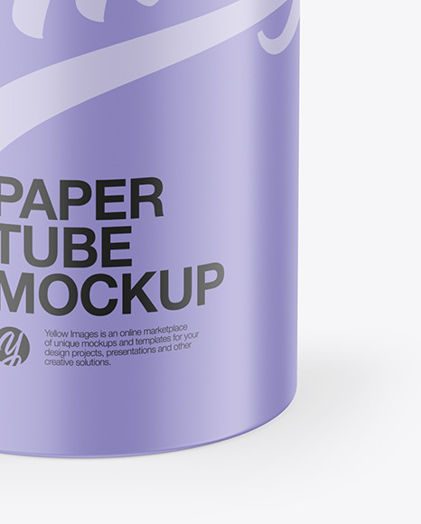 Matte Paper Tube Mockup