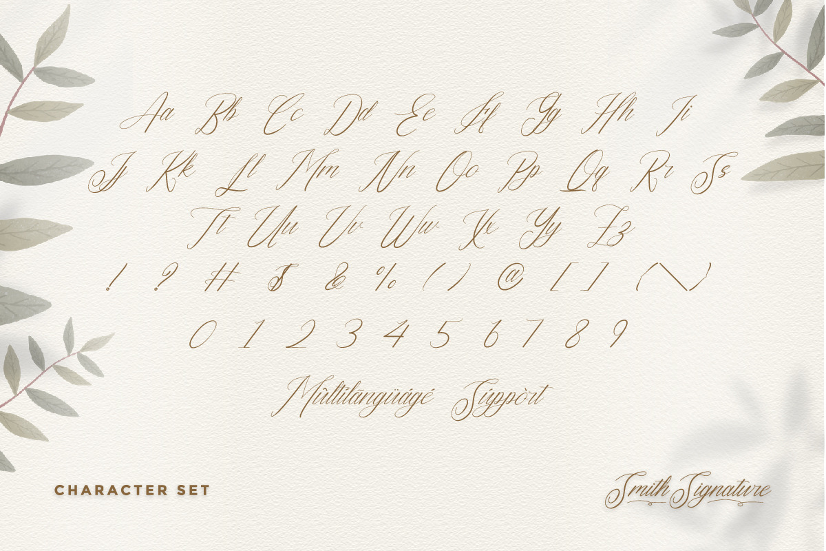 Smith Signature Font Smith Signature Font
