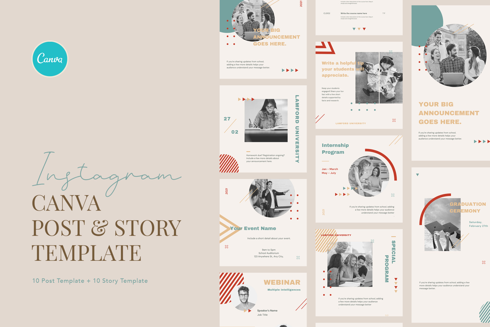 Elegant University Instagram Canva Elegant University Instagram Canva
