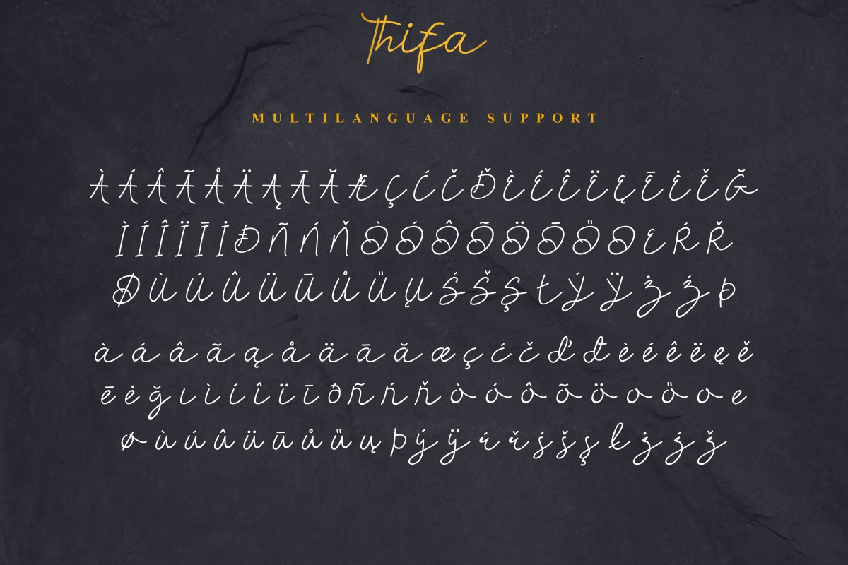 Thifa Handwriting Font Thifa Handwriting Font