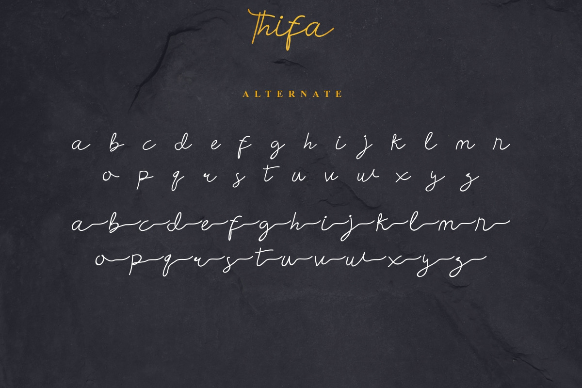 Thifa Handwriting Font Thifa Handwriting Font