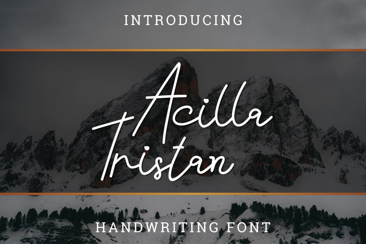 Acilla Tristan Handwriting Font Acilla Tristan Handwriting Font