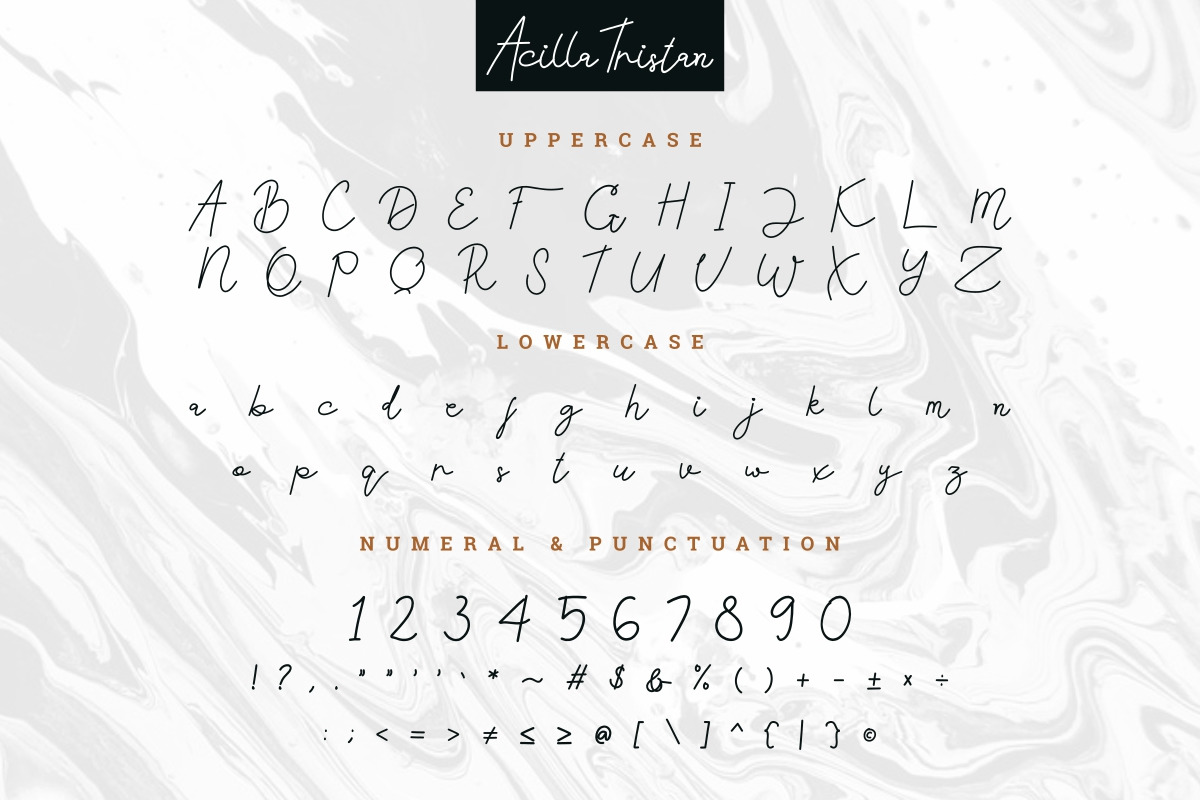 Acilla Tristan Handwriting Font