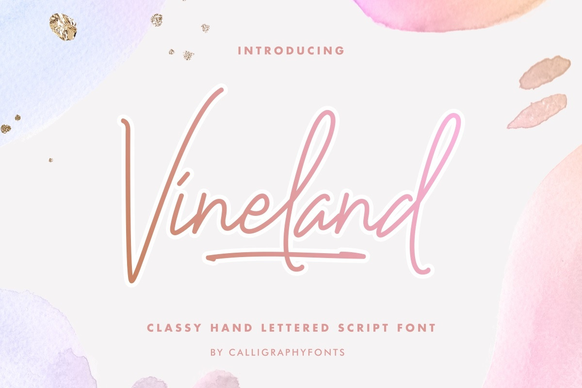 Vineland Script Font Vineland Script Font