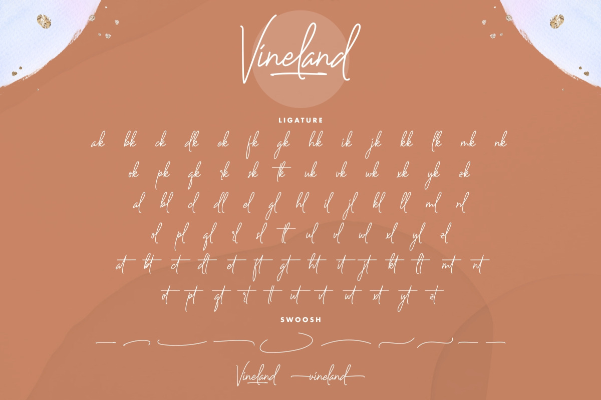 Vineland Script Font Vineland Script Font