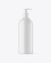 500ml Matte Cosmetic Bottle with Pump Mockup 500ml Matte Cosmetic Bottle with Pump Mockup