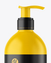 500ml Matte Cosmetic Bottle with Pump Mockup 500ml Matte Cosmetic Bottle with Pump Mockup