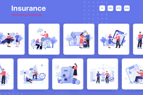 M239_Insurance Illustrations - Svg icons