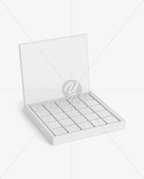 Box of Chocolate Sweets Mockup