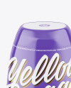 Sweetener Bottle In Glossy Shrink Sleeve Mockup