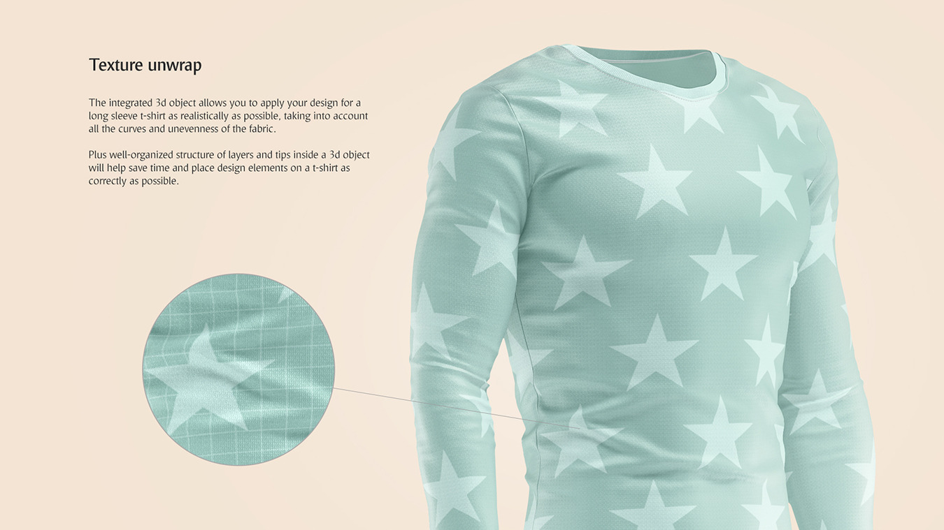 Long Sleeve T-shirt Animated Mockup