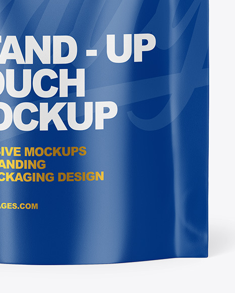 Glossy Stand-Up Pouch Mockup