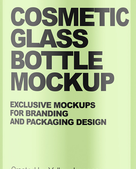 Cosmetic Glass Bottle Mockup