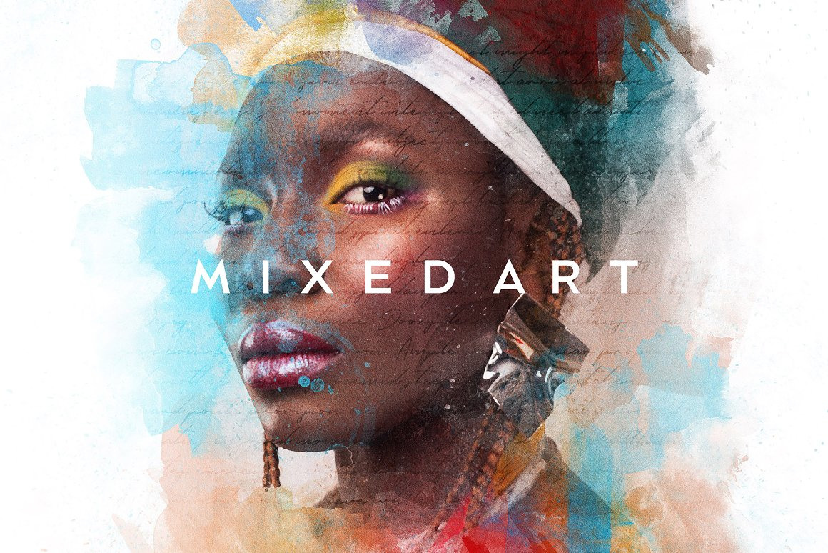 Mixed Art Photo Effect Mixed Art Photo Effect