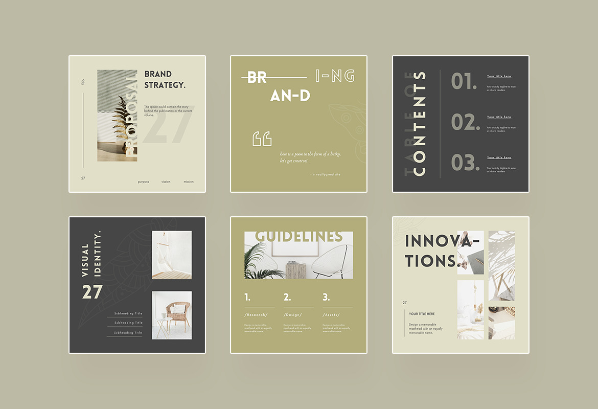 Elegant Brand Strategy Canva