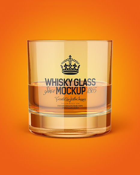 Whisky Tumbler Glass Mockup