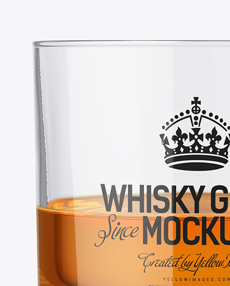 Whisky Tumbler Glass Mockup