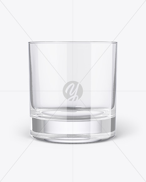 Clear Whisky Tumbler Glass Mockup