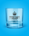 Clear Whisky Tumbler Glass Mockup