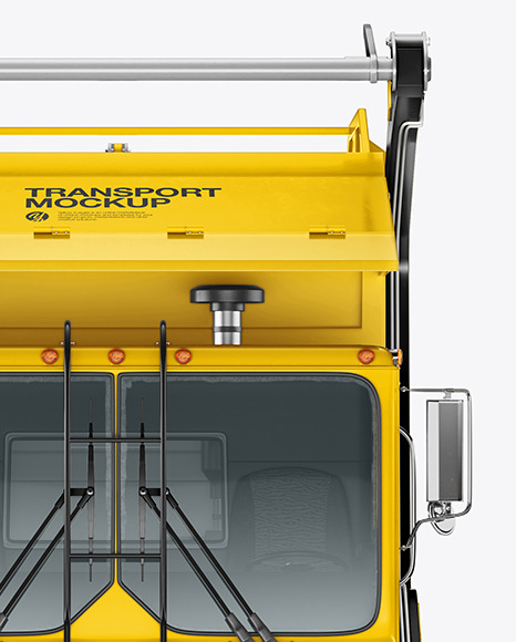 Garbage Truck Mockup - Front View