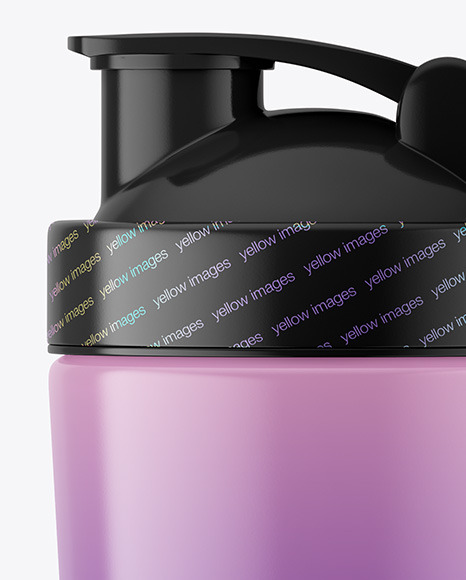 Glossy Shaker Bottle Mockup