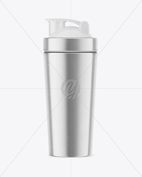 Metallic Shaker Bottle Mockup