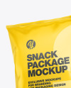 Two Matte Snack Packages Mockup