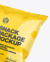 Two Matte Snack Packages Mockup