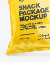 Two Matte Snack Packages Mockup