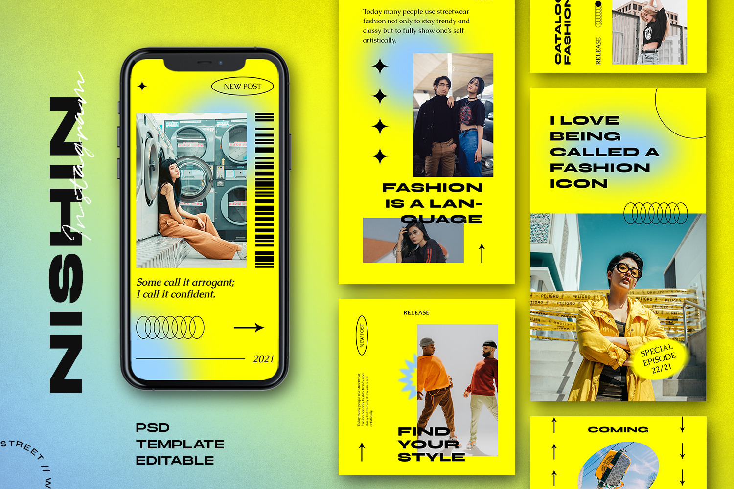 Nishin Instagram Template