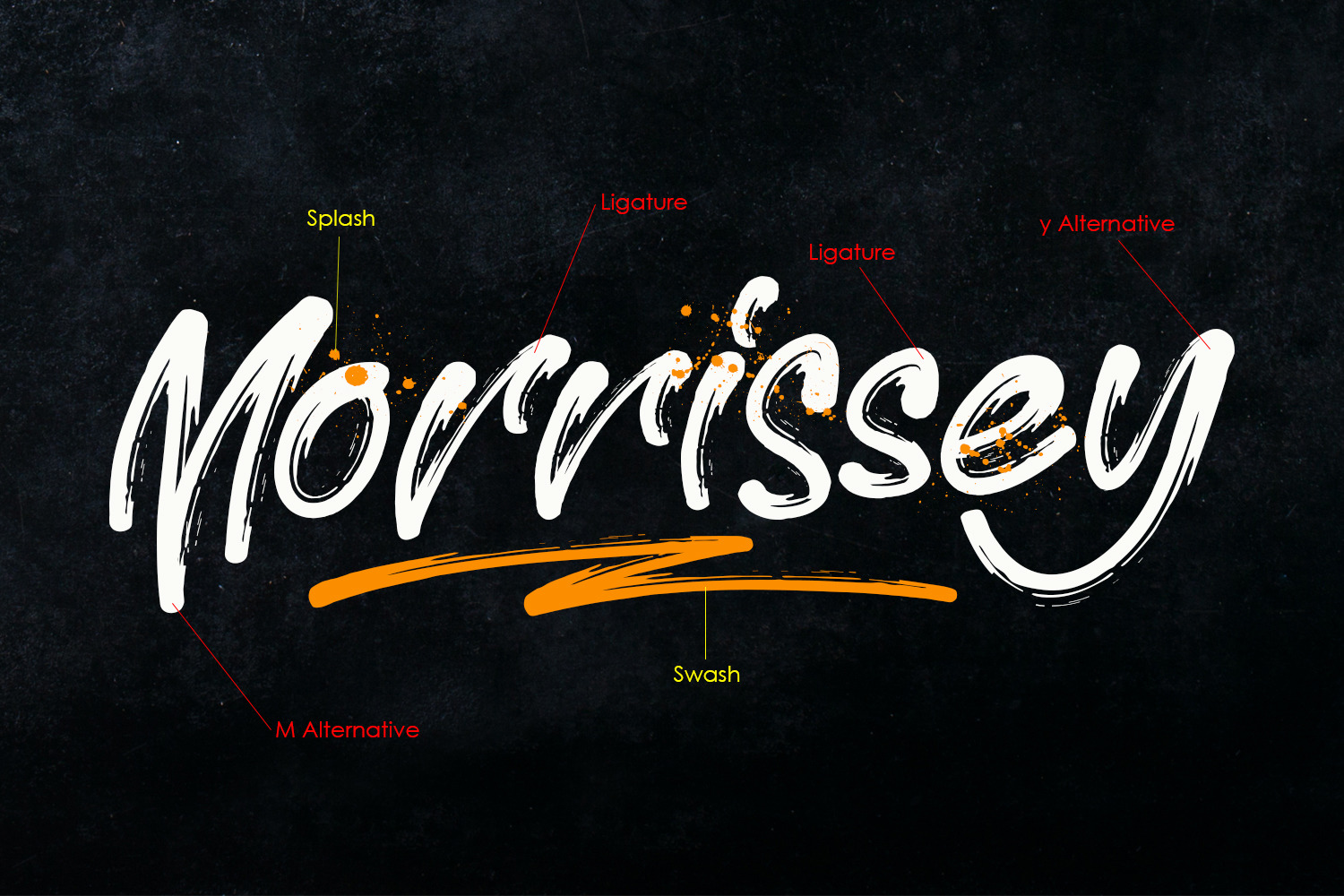 Morrissey - Brush Font Morrissey - Brush Font