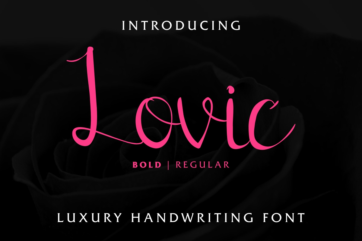 Lovic Handwriting Font Lovic Handwriting Font