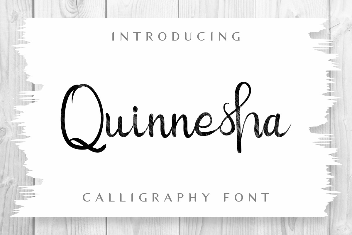 Quinnesha Script Font Quinnesha Script Font