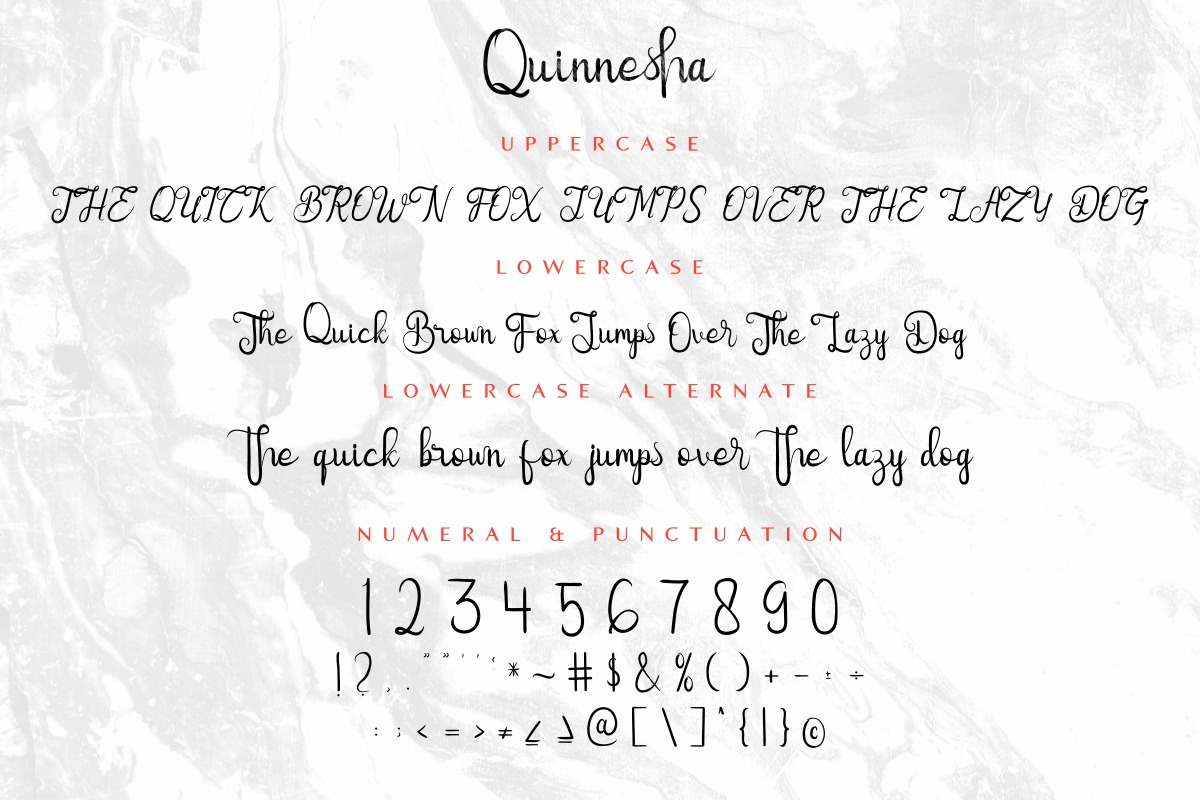 Quinnesha Script Font