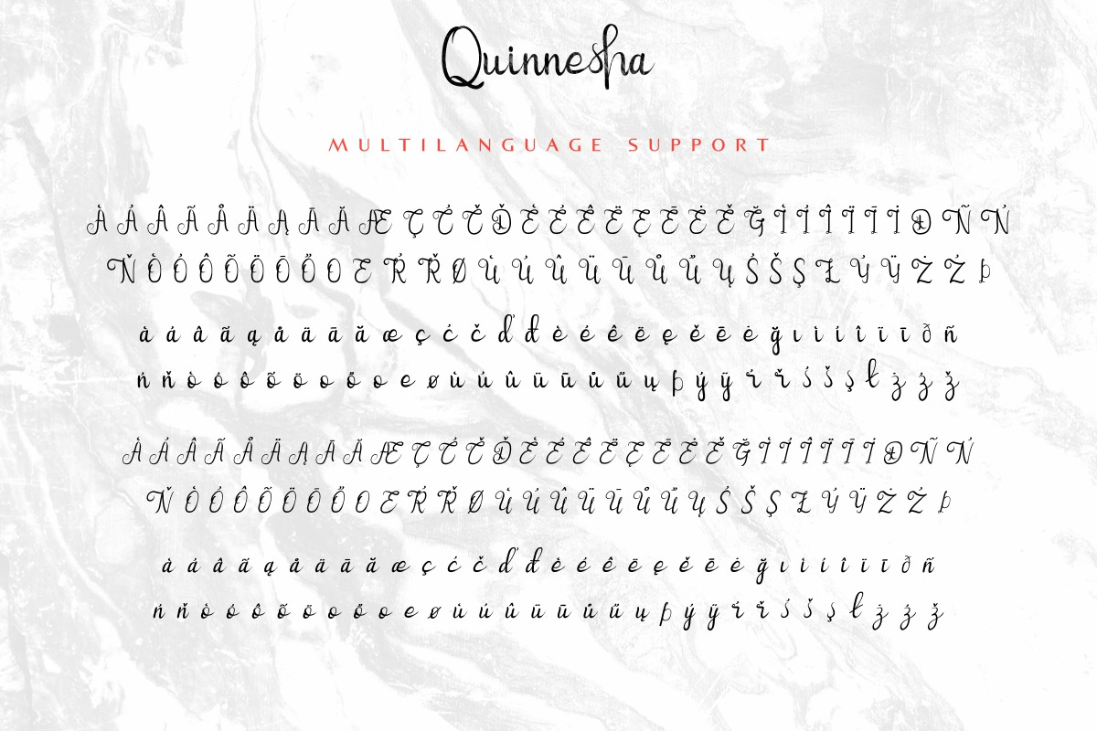 Quinnesha Script Font Quinnesha Script Font