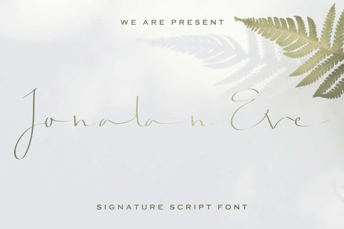 Jonatan Eve Handwriting Font