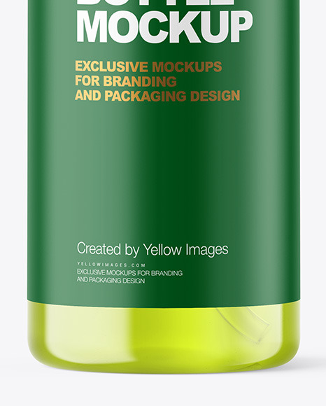 500ml Color Plastic Cosmetic Bottle with Pump Mockup 500ml Color Plastic Cosmetic Bottle with Pump Mockup