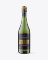 Green Glass Bottle w/ White Wine Mockup Green Glass Bottle w/ White Wine Mockup