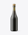 Antique Green Glass Bottle w/ Red Wine Mockup Antique Green Glass Bottle w/ Red Wine Mockup