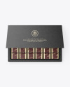 Kraft Paper Box of Chocolate Sweets Mockup