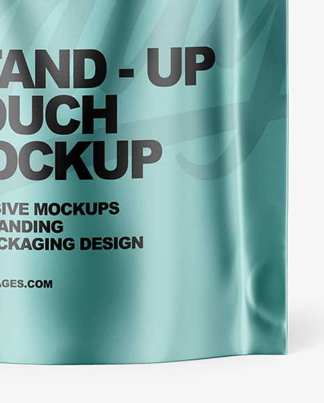 Metallic Stand-Up Pouch Mockup