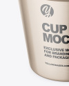 Round Metallic Cup With Aluminium Foil Cap Mockup