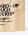 Kraft Stand-Up Pouch Mockup