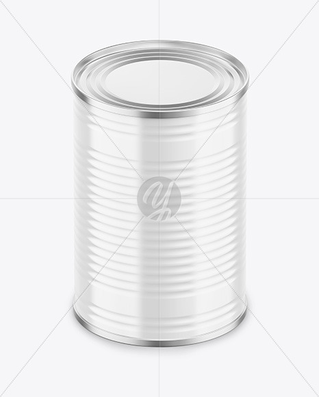 Tin Can with Glossy Finish Mockup