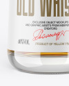 Whiskey Bottle with Wooden Cap Mockup