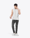 Man in Sleeveless Shirt Mockup