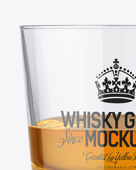 Whisky Tumbler Glass Mockup