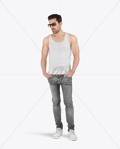 Man in Tank Top Mockup