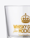 Clear Whisky Tumbler Glass Mockup