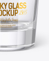 Clear Whisky Tumbler Glass Mockup